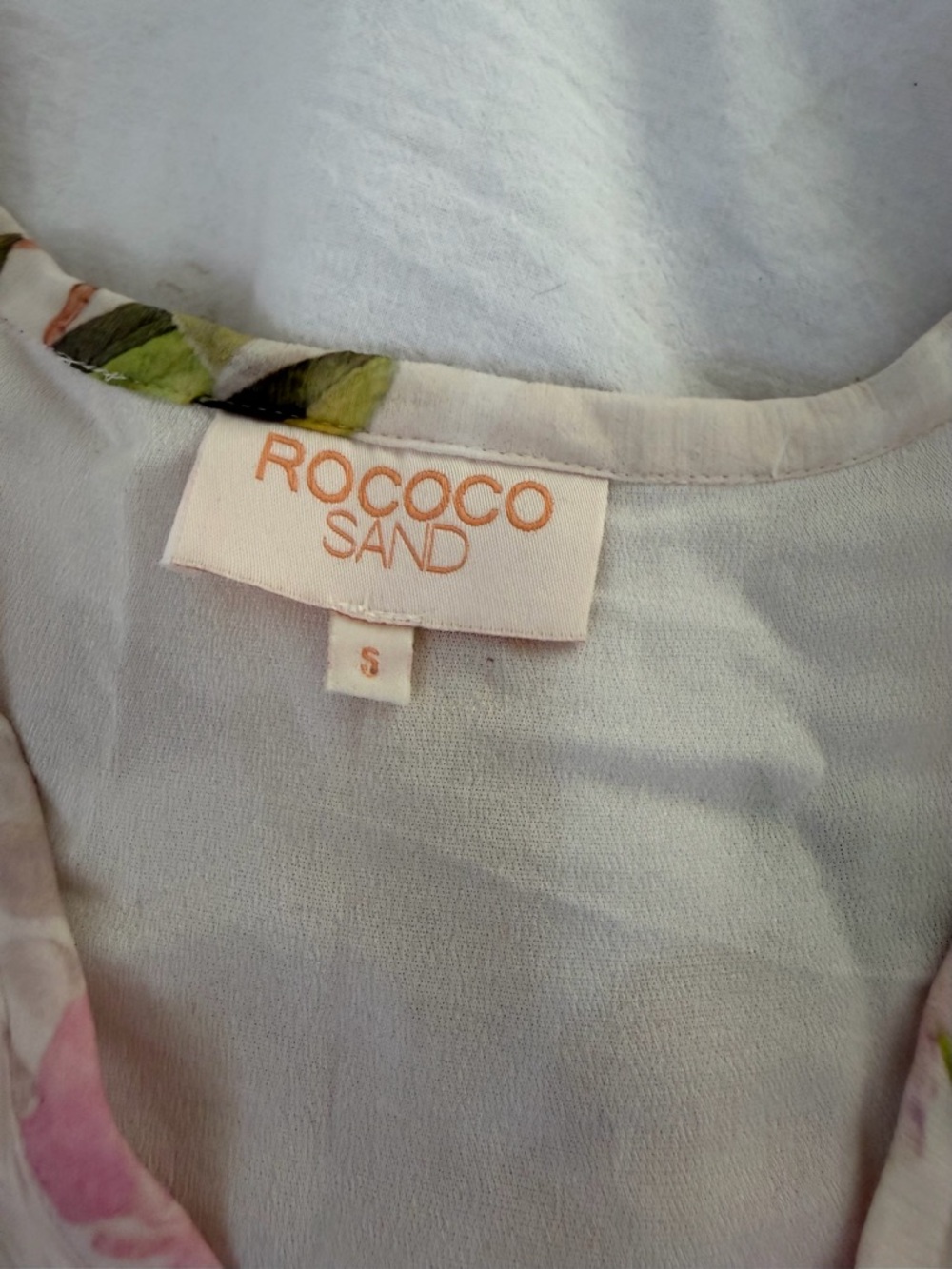 Rococo Sand Melody Maxi Dress Floral High Low Balloon Sleeve Boho Romantic S - Picture 5 of 11